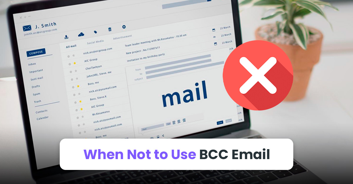 When Not to Use BCC Email