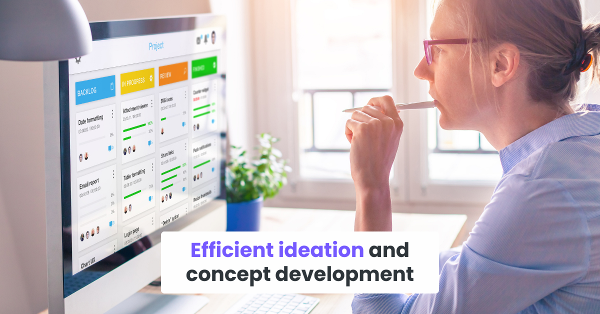 Efficient ideation and concept development