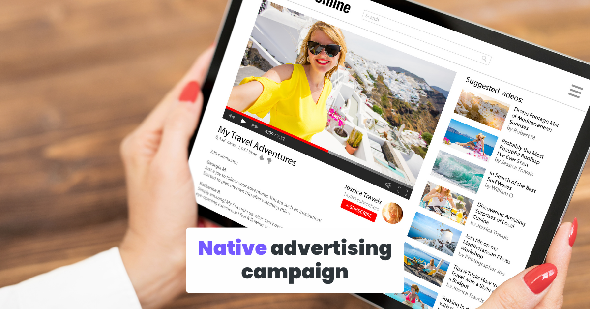 Native advertising campaign