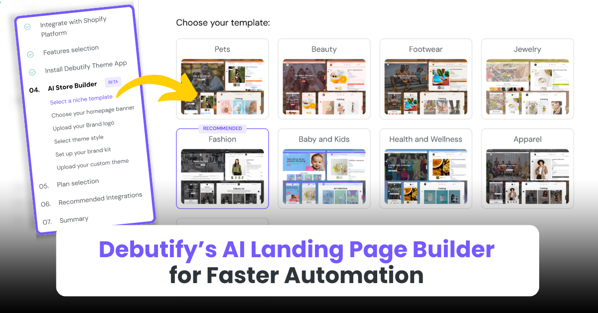 Debutify’s AI Landing Page Builder for Faster Automation
