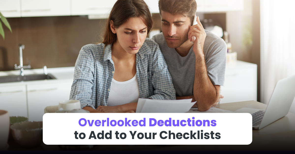 Overlooked Deductions to Add to Your Checklists