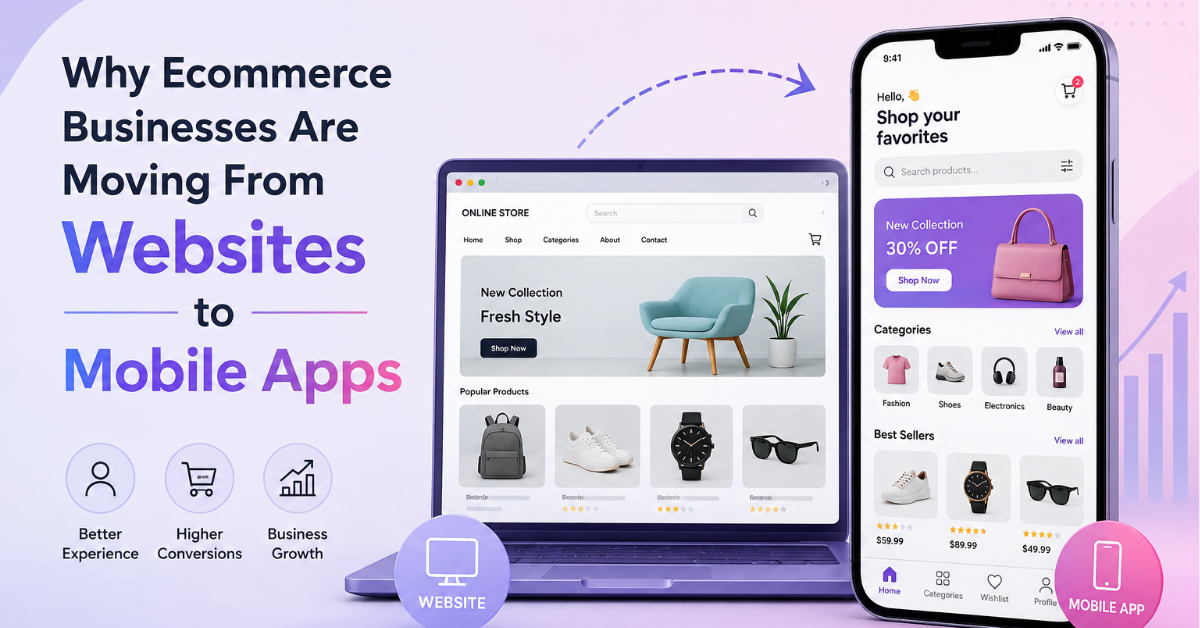 Why Ecommerce Businesses Are Moving From Websites to Mobile Apps