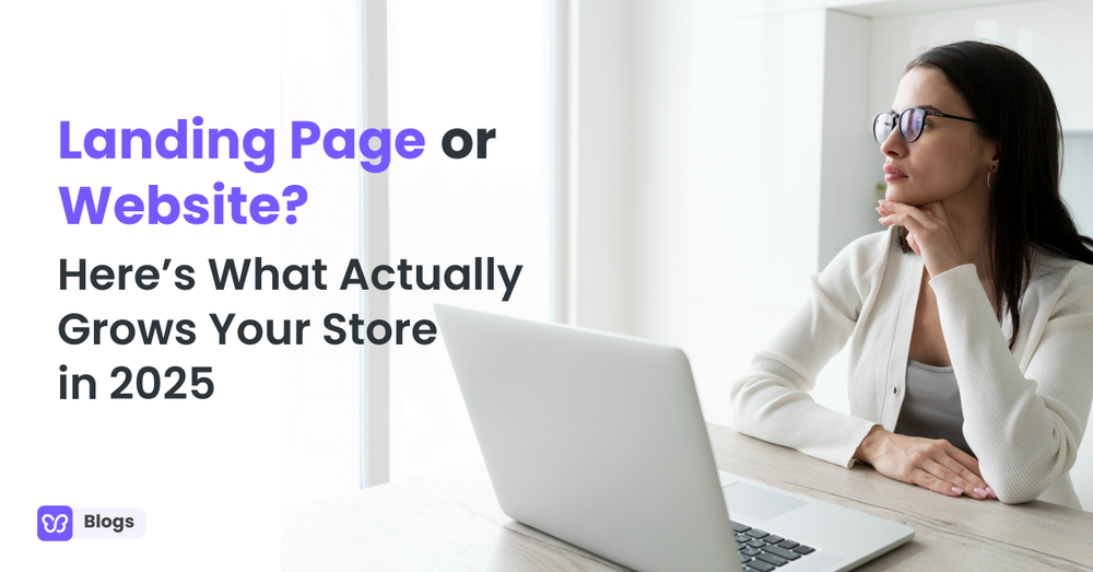 landing page vs website