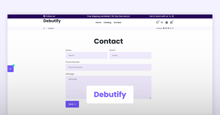 Example 4: Debutify