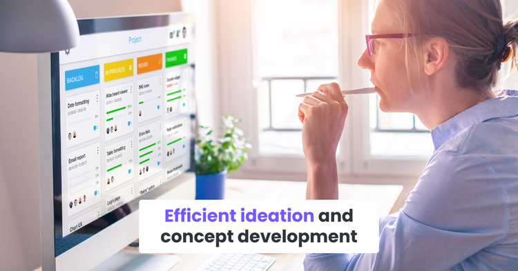 Efficient ideation and concept development