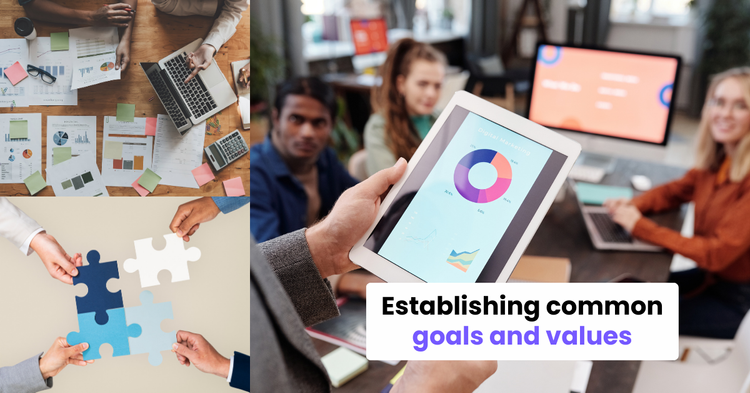 Establishing common goals and values