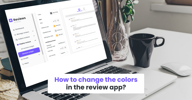 3. How to change the colors in the review app?