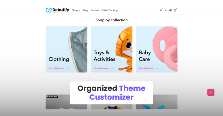 Organized Theme Customizer