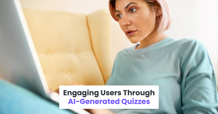 Engaging users through ai-generated quizzes