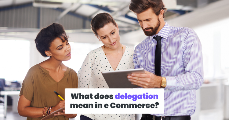 What does delegation mean in e-commerce?